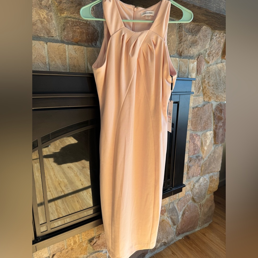 NWT:Calvin Klein Soft Pink Dress